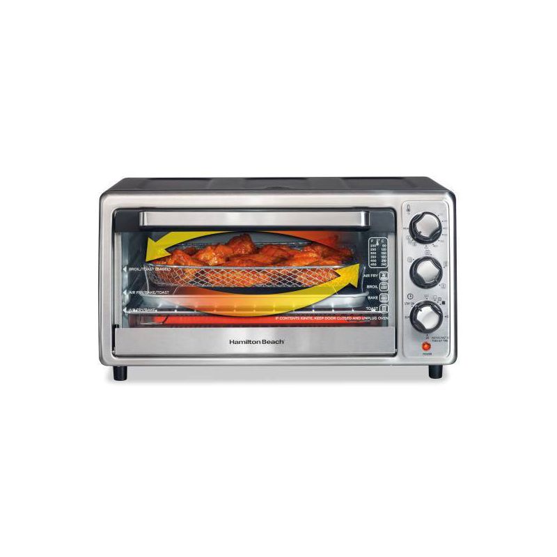 Hamilton Beach Sure-Crisp Air Fryer Toaster Oven Black - 31418, 5 of 12