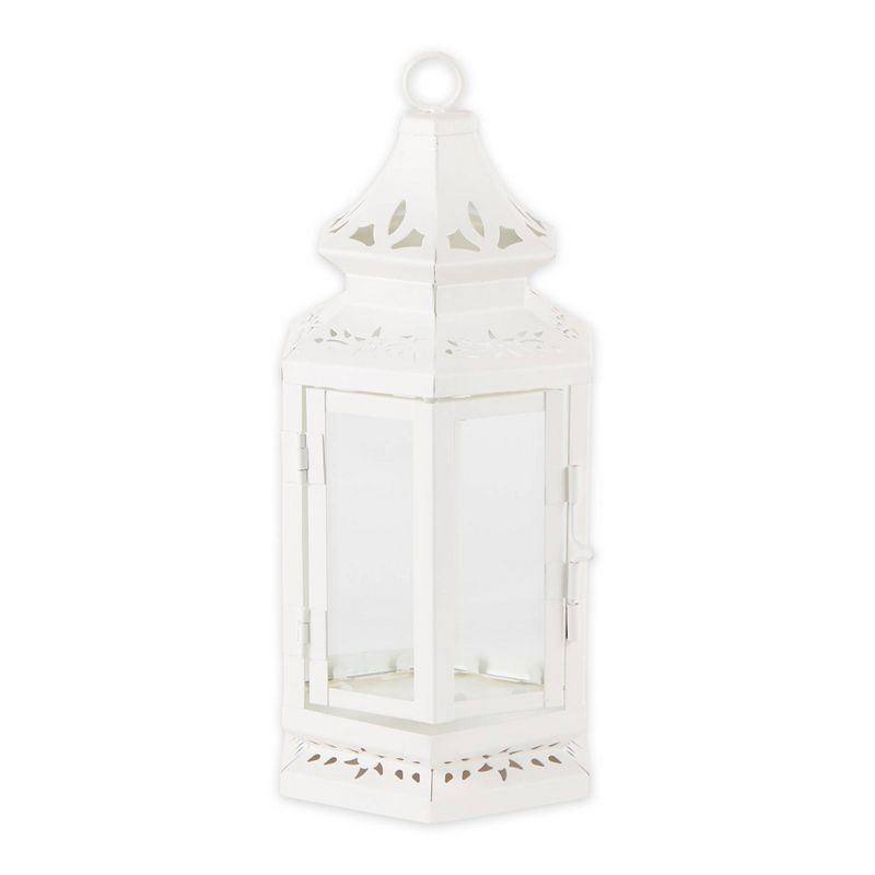 Iron Victorian Outdoor Lantern White - Zingz & Thingz, 1 of 5