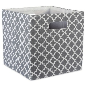 Polyester Cube Lattice Gray Square 13x13x13 - 1 of 4
