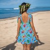 Women's Parrot and Palm Bright Tropical Mini Dress - Cupshe - 4 of 4