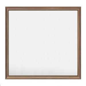 Apmir High-Strength Tempered Glass and Aluminum Alloy Framed French Cleat Mounted Wall Decor Mirror in matte black with 5-Year Warranty - 1 of 4