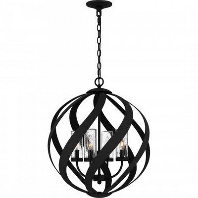 Quoizel Lighting Blacksmith 4 - Light Pendant in  Earth Black