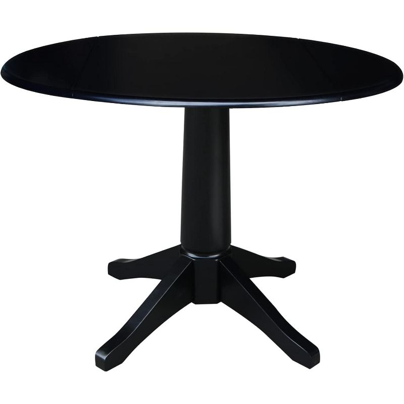 International Concepts 42 inches Round Dual Drop Leaf Pedestal Table, 30.3 inchesH, 1 of 2