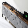 Whizmax Bed Frame with 4 Storage Drawers and Charging Station,Upholstered Bed Frame with Storage Headboard, Gray - 4 of 4