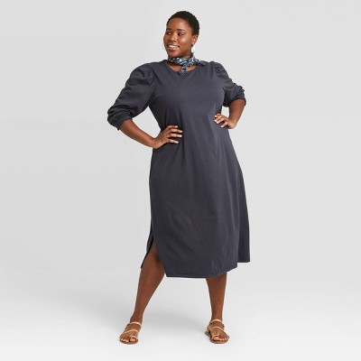 charcoal gray plus size dresses