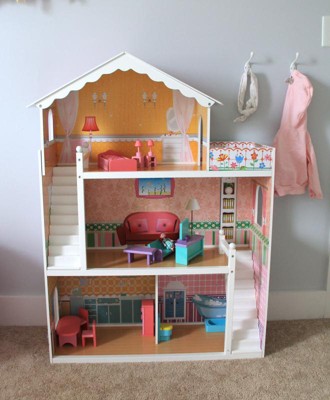 Best Choice Products 44in 3-Story Wood Dollhouse, Large Open Mansion w/ 5  Colorful Rooms, 17 Furniture Pieces 