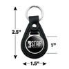 The Flash Tv Series Star Labs Logo Black Leather Keychain - 4 of 4
