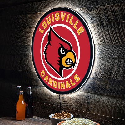 Evergreen Ultra-Thin Edgelight LED Wall Decor, Round, University of Louisville- 23 x 23 Inches Made In USA