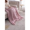 CAVINAS 50x60" Decorative Throw Blanket,Cotton Bed Blanket with Tassels for Bedroom,2 Pack - 2 of 4