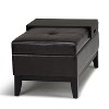NicBex 42.3" Storage Bench Rectangle Ottoman with Storage Faux Leather Serving Tray Bench for Bedroom, Entryway - 4 of 4