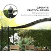 Resenkos Outdoor Garden Gazebo, Sunshade Gazebo Canopy,10' x 20' Wall-Mounted Outdoor Pergola Canopy with Drainage Holes, Cream White - 4 of 4