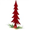 Northlight Pine Tree and Jingle Bell Christmas Decoration - 15.5"- Red and Green - 4 of 4