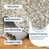 Coucheta Washable Braided Area Rug, Vintage Scalloped Design, Non-Slip Low Pile Indoor Carpet for Living & Dining Room, Bedroom, Office & Nursery - 3 of 4