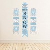 Big Dot of Happiness Winter Wonderland - Hanging Vertical Paper Door Banners - Snowflake Holiday Party & Winter Wedding Wall Kit - Indoor Door Decor - 3 of 4