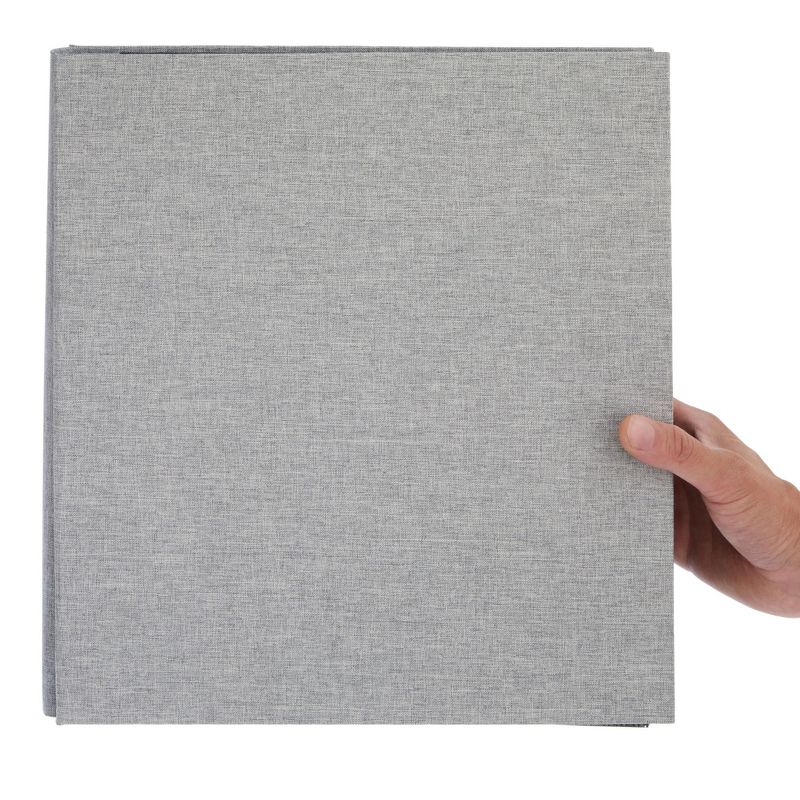 Pipilo Press Large Photo Album for 1000 Photos, 4x6 Photo Albums with Pockets, Grey Linen Cover, 14 x 13 x 3 In, 4 of 9