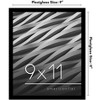 Americanflat 9x11 Picture Frame - Streamline Collection - Thin Border Photo Frame for Tabletop and Wall Display - Black - 2 of 4