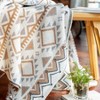 Brown Boho Tassel Throw Blanket, 60x80 Inch, Soft Vintage Tan for Sofa, Bed, Living Room - All Seasons - 2 of 4