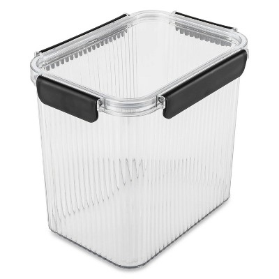 LunaLulinlk 15.8 Cup Plastic Pantry Storage Container, Clear
