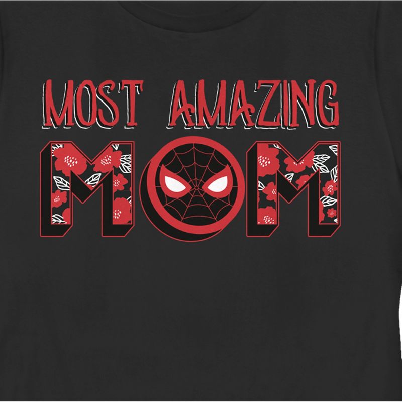 Women's Marvel Most Amazing Mom Spider-Man Badge T-Shirt, 2 of 5