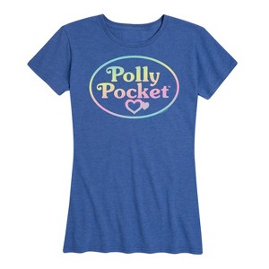 Women's - Polly Pocket - Polly Pocket Ombre Logo Short Sleeve Graphic T-Shirt - 1 of 4