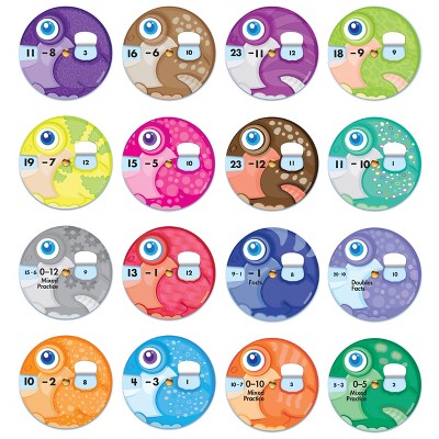 Carson Dellosa Education EZ-Spin: Subtraction Facts Math Manipulative, Grade K-2 (18 wheels)