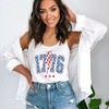Simply Sage Market Women's 1776 Stars Lightning Bolt Graphic Racerback Tank - 2 of 2
