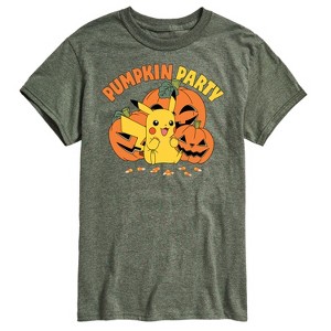Men's - Pokémon - Pumpkin Party Short Sleeve Graphic T-Shirt - 1 of 4