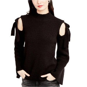 Rachel Roy Womens Cold Shoulder Knit Sweater - 1 of 1