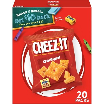 Cheez-It Original Baked Snack Crackers - 1oz - 20ct
