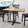 Flash Furniture 23.75'' x 30'' Restaurant Table X-Base with 3'' Dia. Table Height Column - 3 of 4