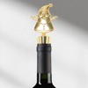 Unique Bargains Gingerbread Man Bottle Stopper Zinc Alloy TPR Gold Tone Black 1 Pc - 2 of 3