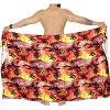 LA LEELA Men's Sarong Hawaiian Bath Wrap Pareo One Size Red - 3 of 3
