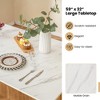 Tangkula 4PCS Dining Table Set Kitchen Table w/ Bench & 2 Stools Wing-shaped Metal Legs - 4 of 4