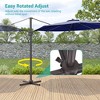 Sonkuki 10-ft LED Solar Lights Outdoor Octagon Cantilever Patio Umbrella - 4 of 4