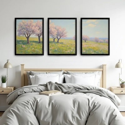 Floral Canvas Wall Art with Strong Artistic and Visual Aesthetics,3 - Pieces