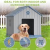 Dolonm Storm-Proof Outdoor Dog House: 2 Roof Vents, UV-Blocking PP Material, Ventilated Roof - 4 of 4