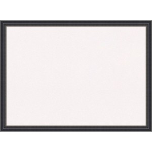 30"x22" Stylish Wood Frame Cork Board Black - Amanti Art - 1 of 4