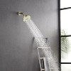 DOMETOUR 6 Spray Settings High Pressure Gold Shower Head, 5' Rain Fixed, Adjustable, Anti-Clog Nozzles, Low Flow, Easy Installation. - 4 of 4