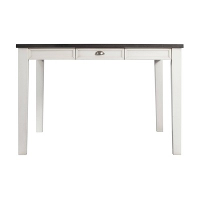 Jamison Two-Tone Extendable Dining Table with Storage White - Picket House Furnishings: Modern Rectangular Kitchen Table, Seats 4-6