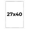 PosterPalooza | Modern Shadow Box 1" Depth White Picture Frame - UV Acrylic, Backing, Hanging Hardware - 2 of 4