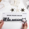 Pavilion Gift Company - We Are Awesome - Metal Door Topper - Door Stops - 4 of 4
