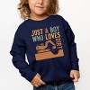 The Juniper Shop Just A Boy Who Loves Dirt Toddler Sweatshirt - 3 of 4