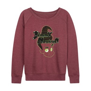 Women's - Jimmy Neutron - Gotta Blast Lightweight French Terry Wide Neck Long Sleeve Shirt - 1 of 4