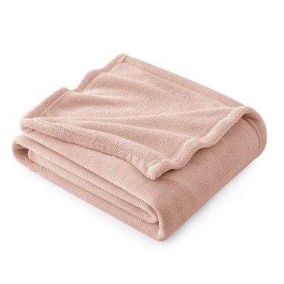 Bedsure | Flannel Blanket Solid 300GSM Soft Fuzzy Plush  Bed Blanket