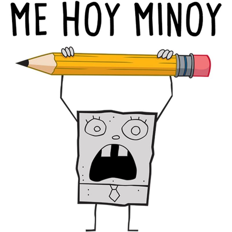 Men's SpongeBob SquarePants DoodbleBob Me Hoy Minoy T-Shirt, 2 of 6