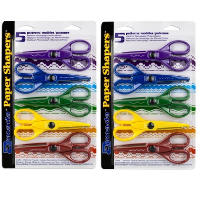 Decorative Scissors 5.5 4-pkg-deckle, Wave, Scallop & Zigzag