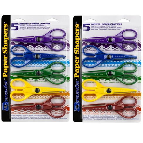 18 Piece Decorative Edge Craft Scissors, by Better Office Products
