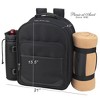 Picnic at Ascot Two Person Picnic Backpack with Soft Sided Cooler &  Blanket - 2 of 2