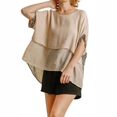 Women's Animal Print Layered Top - umgee