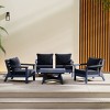WestinTrends Avalon Outdoor 5-Piece Modular Sectional Patio Furniture Sofa Set - 2 of 4
